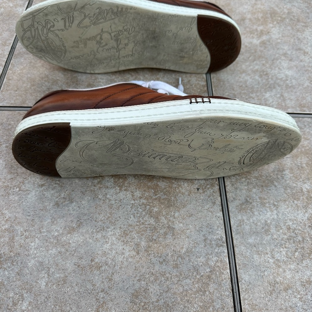 Berluti Low Top Sneakers In Brown Leather Athletic Shoes Sneakers - Picture 12 of 15